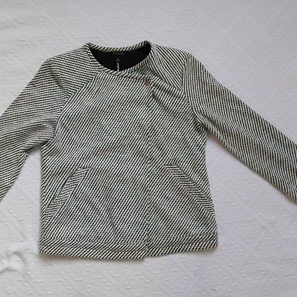 Ann Taylor Black And White Jacket